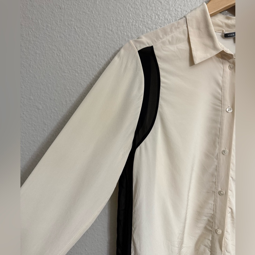 Vince Crepe de Chine Shirtdress - Picture 5 of 10